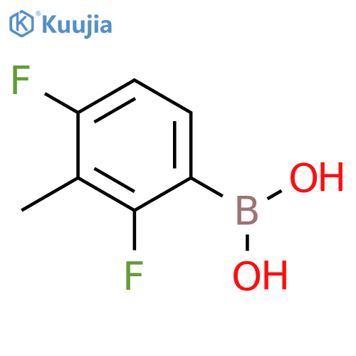 2,4-Difluoro-3-methylphenylboronic acid structure