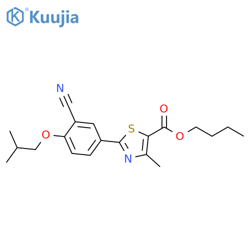 Butyl 2-3-Cyano-4-(2-methylpropoxy)phenyl-4-methyl-5-thiazolecarboxylic Acid Ester structure