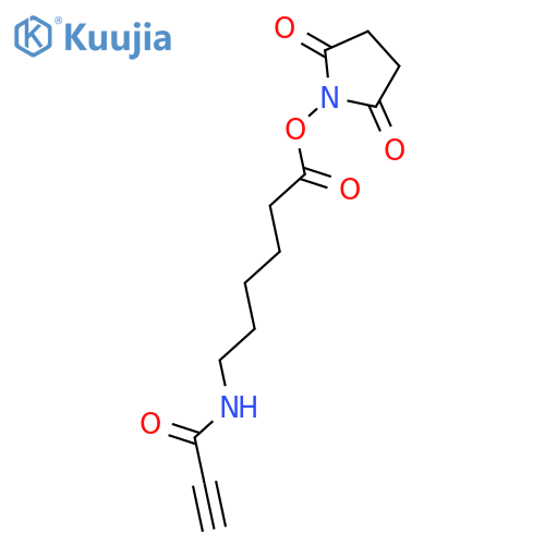 Hexanoic acid, 6-[(1-oxo-2-propyn-1-yl)amino]-, 2,5-dioxo-1-pyrrolidinyl ester structure