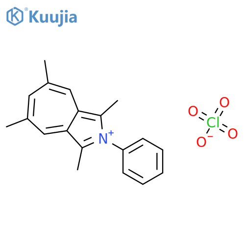 Cyclohepta[c]pyrrolium, 1,3,5,7-tetramethyl-2-phenyl-, perchlorate structure