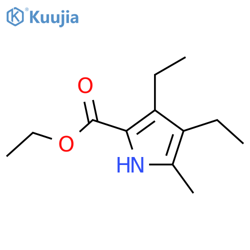 ethyl 3,4-diethyl-5-methyl-1H-pyrrole-2-carboxylate structure