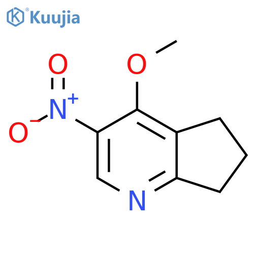 4-METHOXY-3-NITRO-6,7-DIHYDRO-5H-CYCLOPENTA[B]PYRIDINE structure
