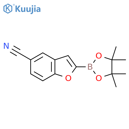 2-(4,4,5,5-Tetramethyl-1,3,2-dioxaborolan-2-yl)benzofuran-5-carbonitrile structure