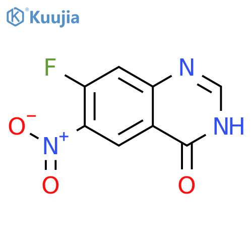 7-fluoro-6-nitro-3,4-dihydroquinazolin-4-one structure