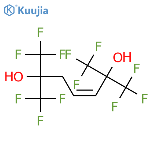 3-Heptene-2,6-diol,1,1,1,7,7,7-hexafluoro-2,6-bis(trifluoromethyl)-, (3Z)- structure