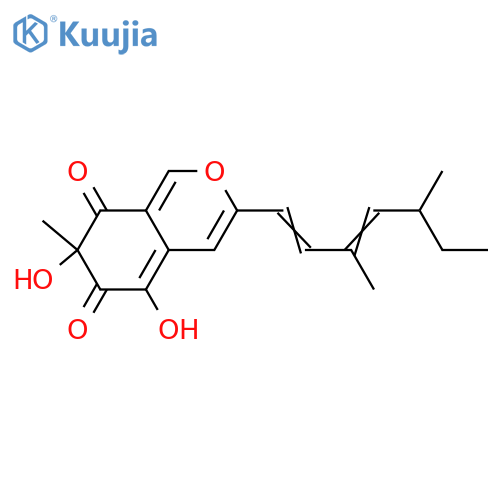Isochromophilone III; (+)-form, Dechloro, 5-hydroxy, 1,8a-didehydro, 8-ketone structure