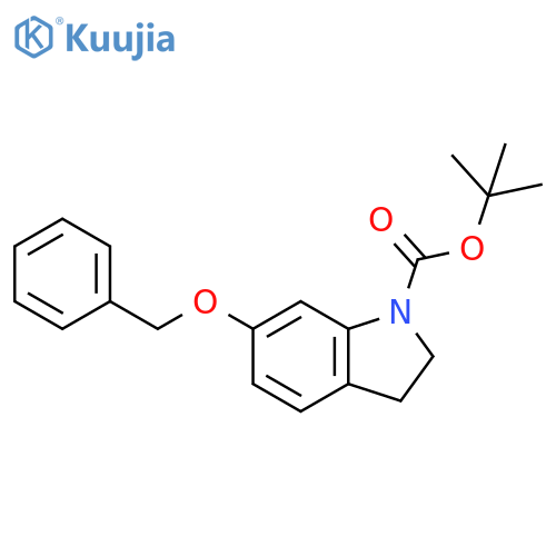 1,1-Dimethylethyl 2,3-dihydro-6-(phenylmethoxy)-1H-indole-1-carboxylate structure