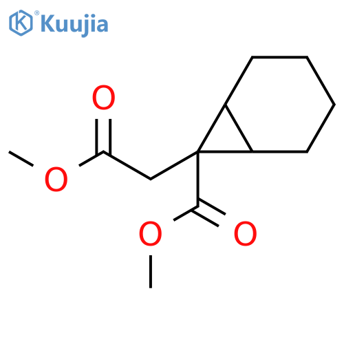 Bicyclo[4.1.0]heptane-7-acetic acid, 7-(methoxycarbonyl)-, methyl ester structure