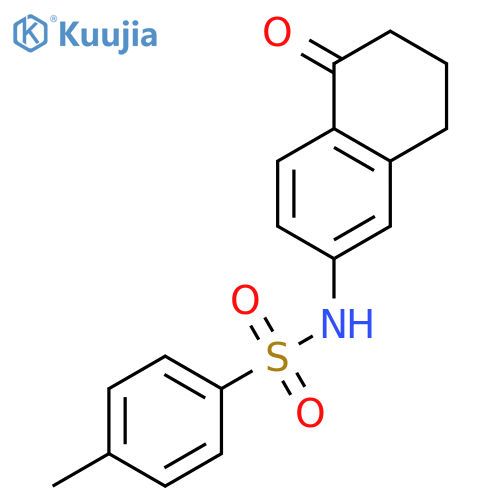 4-Methyl-N-(5-oxo-5,6,7,8-tetrahydronaphthalen-2-yl)benzenesulfonamide structure