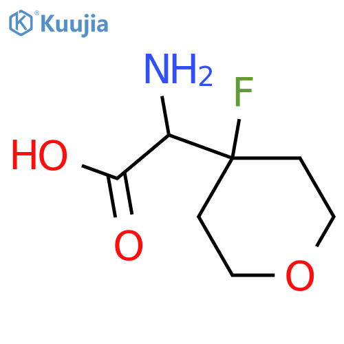 2-amino-2-(4-fluorooxan-4-yl)acetic acid structure