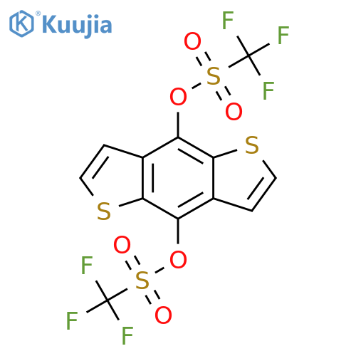 Benzo[1,2-b:4,5-b']dithiophene-4,8-diyl bis(trifluoromethanesulfonate) structure
