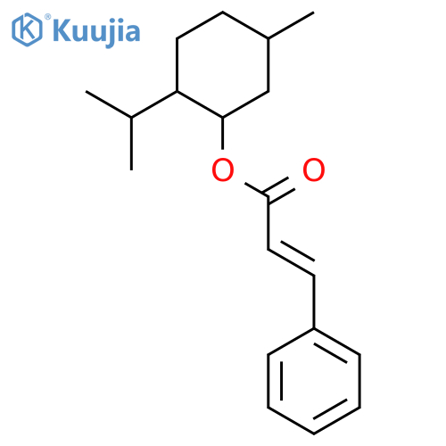 2-Propenoic acid, 3-phenyl-,(1R,2S,5R)-5-methyl-2-(1-methylethyl)cyclohexyl ester structure