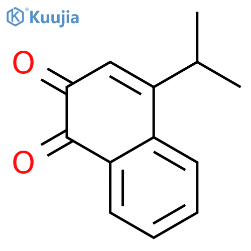 1,2-Naphthalenedione, 4-(1-methylethyl)- (9CI) structure