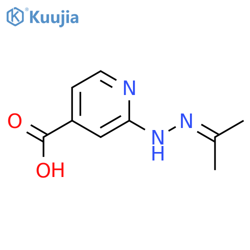 2-(2-(Propan-2-ylidene)hydrazinyl)isonicotinic acid structure