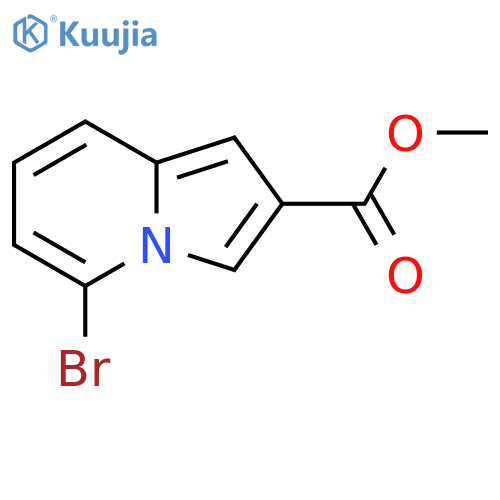 5-Bromo-indolizine-2-carboxylic acid methyl ester structure