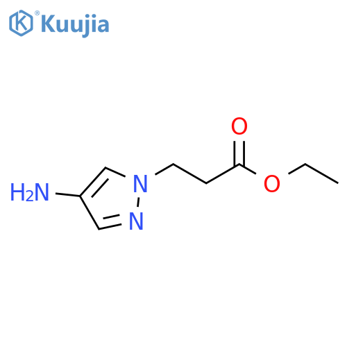 1H-Pyrazole-1-propanoic acid, 4-amino-, ethyl ester structure