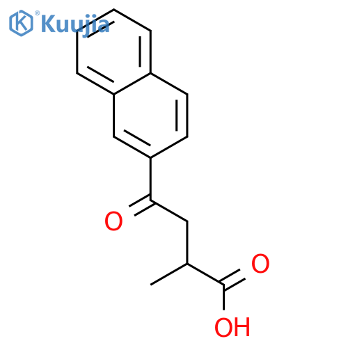 2-Naphthalenebutanoicacid, a-methyl-g-oxo- structure