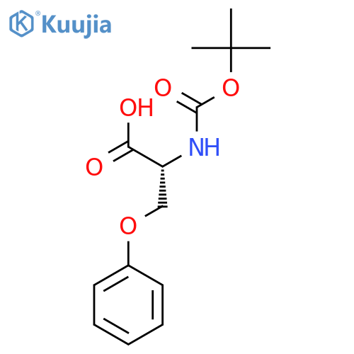 (R)-2-((Tert-butoxycarbonyl)amino)-3-phenoxypropanoic acid structure