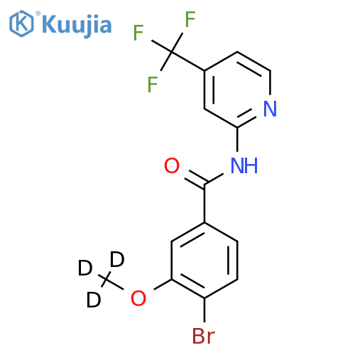 Benzamide, 4-bromo-3-(methoxy-d3)-N-[4-(trifluoromethyl)-2-pyridinyl] structure