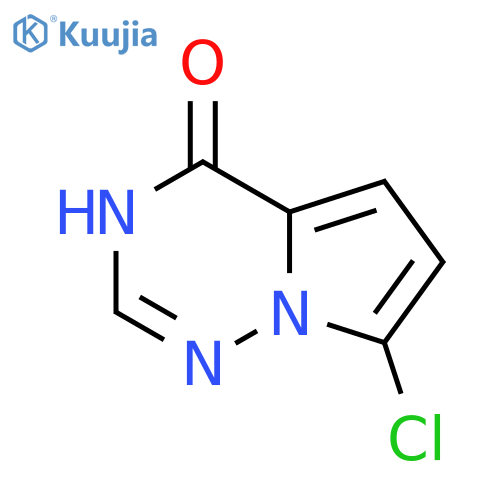 7-chloro-1H-pyrrolo[2,1-f][1,2,4]triazin-4-one structure
