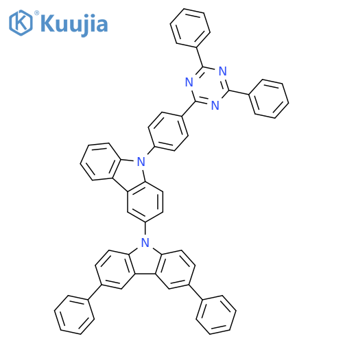 9-(4-(4,6-Diphenyl-1,3,5-triazin-2-yl)phenyl)-3',6'- diphenyl-9H -3,9'-bicarbazole structure