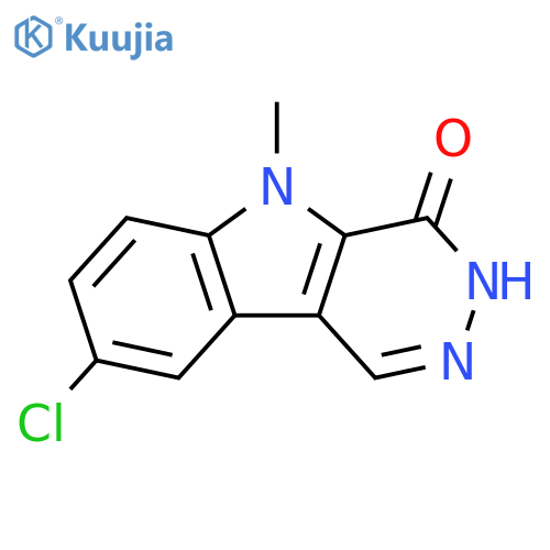 8-chloro-3,5-dihydro-5-methyl-4H-Pyridazino[4,5-b]indol-4-one structure