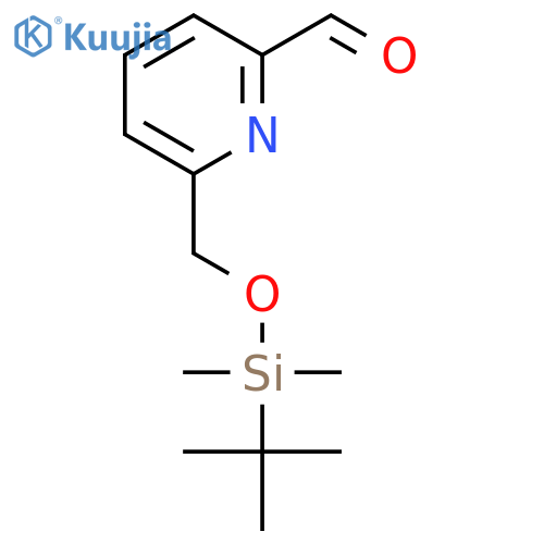 2-Pyridinecarboxaldehyde,6-[[[(1,1-dimethylethyl)dimethylsilyl]oxy]methyl]- structure