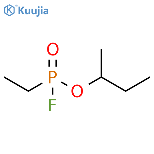 Phosphonofluoridic acid, P-ethyl-, 1-methylpropyl ester structure