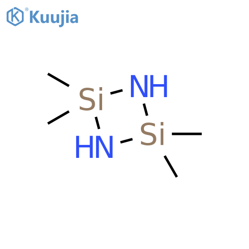 Cyclodisilazane, 2,2,4,4-tetramethyl- structure