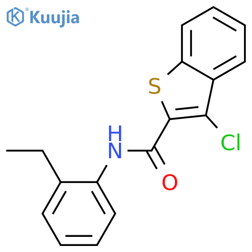 3-Chloro-benzo[b]thiophene-2-carboxylic acid (2-ethyl-phenyl)-amide structure