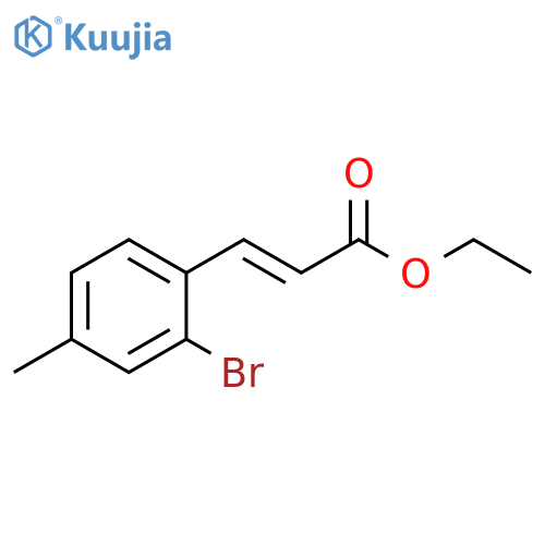 ethyl (2E)-3-(2-bromo-4-methylphenyl)prop-2-enoate structure