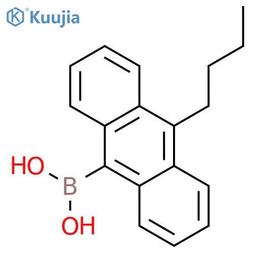 Boronic acid, B-(10-butyl-9-anthracenyl)- structure