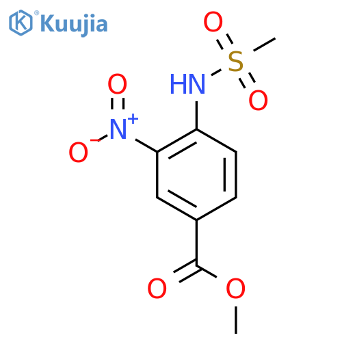 Methyl 4-methanesulfonamido-3-nitrobenzoate structure