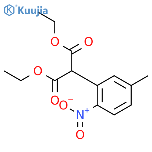 diethyl (5-methyl-2-nitrophenyl)propanedioate structure