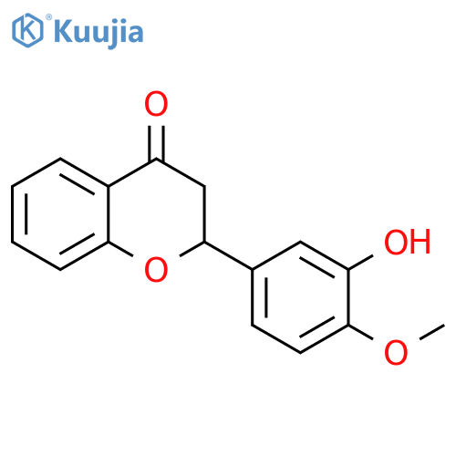3'-Hydroxy-4'-methoxyflavanone structure