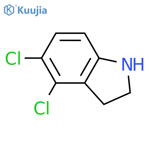 4,5-dichloro-2,3-dihydro-1H-indole structure