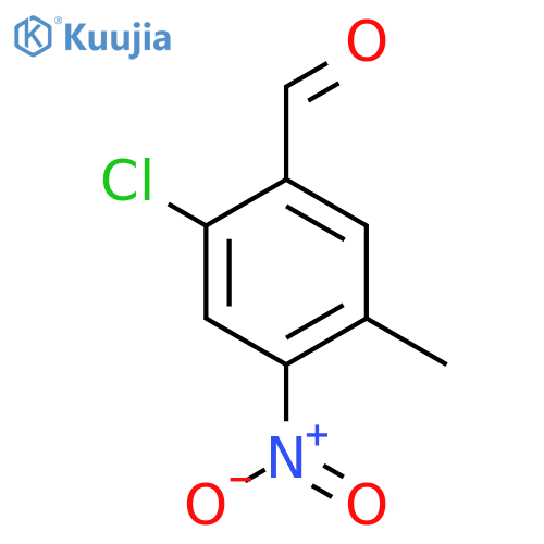 2-Chloro-5-methyl-4-nitrobenzaldehyde structure
