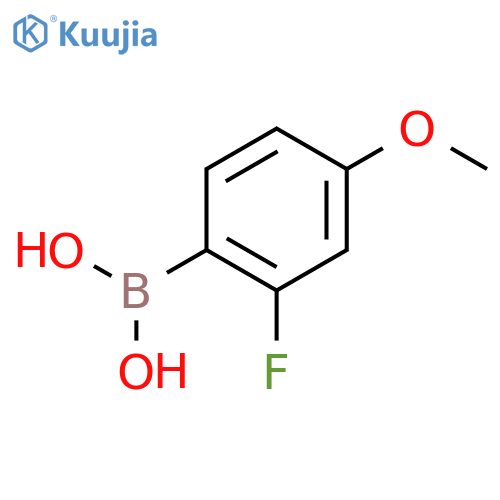 (2-fluoro-4-methoxyphenyl)boronic acid structure