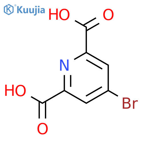4-Bromopyridine-2,6-dicarboxylic acid structure
