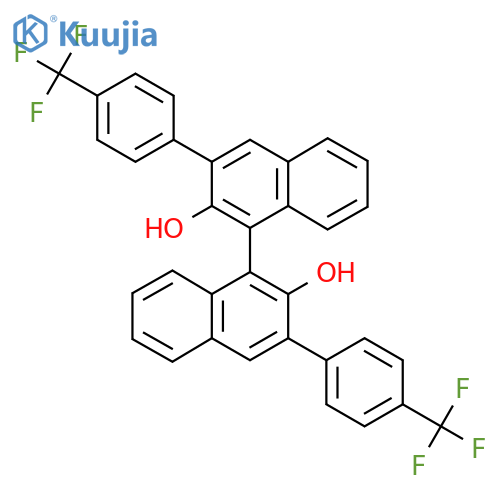 (R)-3,3'-Bis[4-(trifluoromethyl)phenyl]-[1,1'-binaphthalene]-2,2'-diol structure