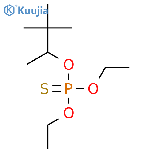 Phosphorothioic acid,O,O-diethyl O-(1,2,2-trimethylpropyl) ester structure