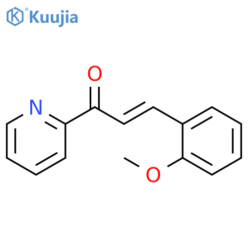 2-Propen-1-one, 3-(2-methoxyphenyl)-1-(2-pyridinyl)-, (2E)- structure