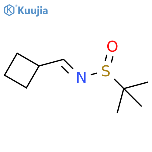 2-Propanesulfinamide, N-(cyclobutylmethylene)-2-methyl-, [N(E),S(R)]- structure