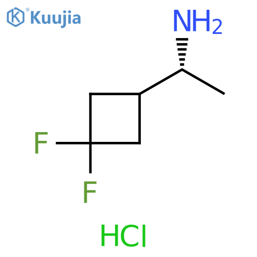Cyclobutanemethanamine, 3,3-difluoro-α-methyl-, hydrochloride (1:1), (αR)- structure