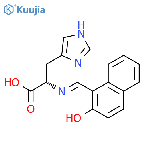 L-Histidine, N-[(2-hydroxy-1-naphthalenyl)methylene]- structure