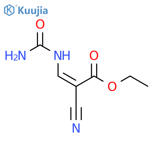 (Z)-ethyl 2-cyano-3-ureidoacrylate structure