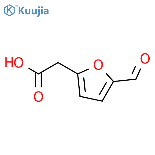 5-formyl-2-Furanacetic acid structure