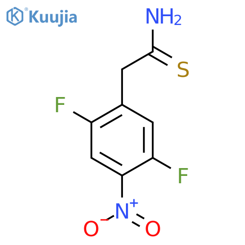 2-(2,5-difluoro-4-nitrophenyl)ethanethioamide structure