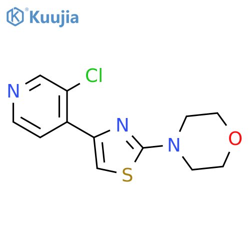 4-4-(3-chloropyridin-4-yl)-1,3-thiazol-2-ylmorpholine structure