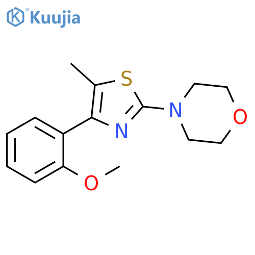 4-4-(2-methoxyphenyl)-5-methyl-1,3-thiazol-2-ylmorpholine structure